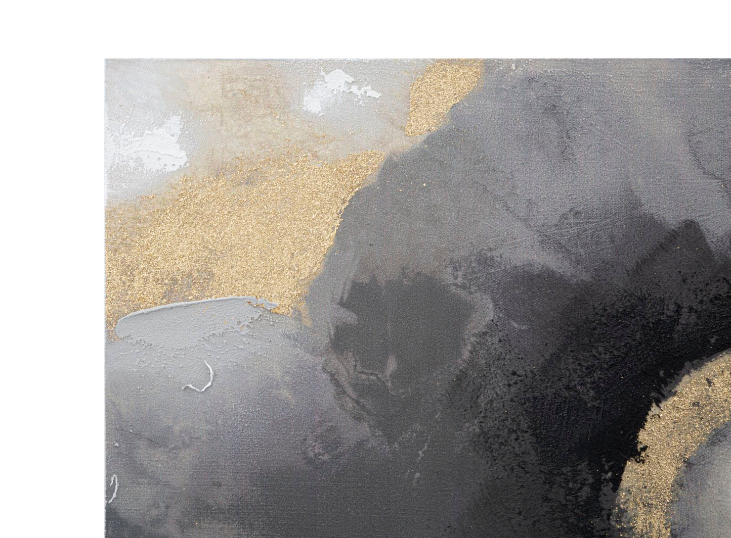 Elegant Fusion Schilderij Goud & Zilver
