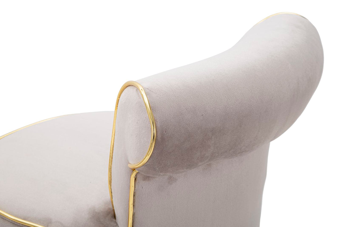 Barkruk Luxy Grey Grijs Velours 46x96 cm