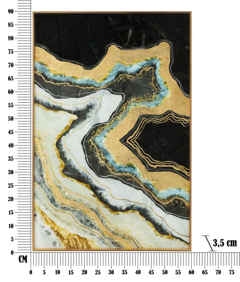 Luxe Mirage Schilderij 60x3,5x90 cm