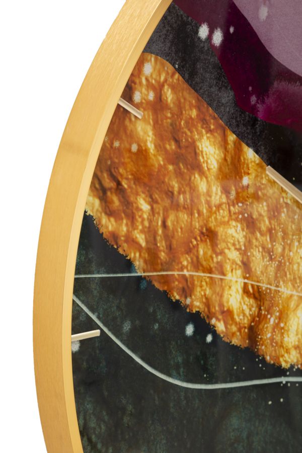 Wandklok Mity Gouden rand 80 cm