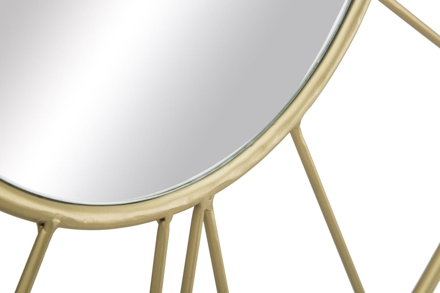 Wandklok Glam Stick Spiegelglas Metaal Goud 80 cm