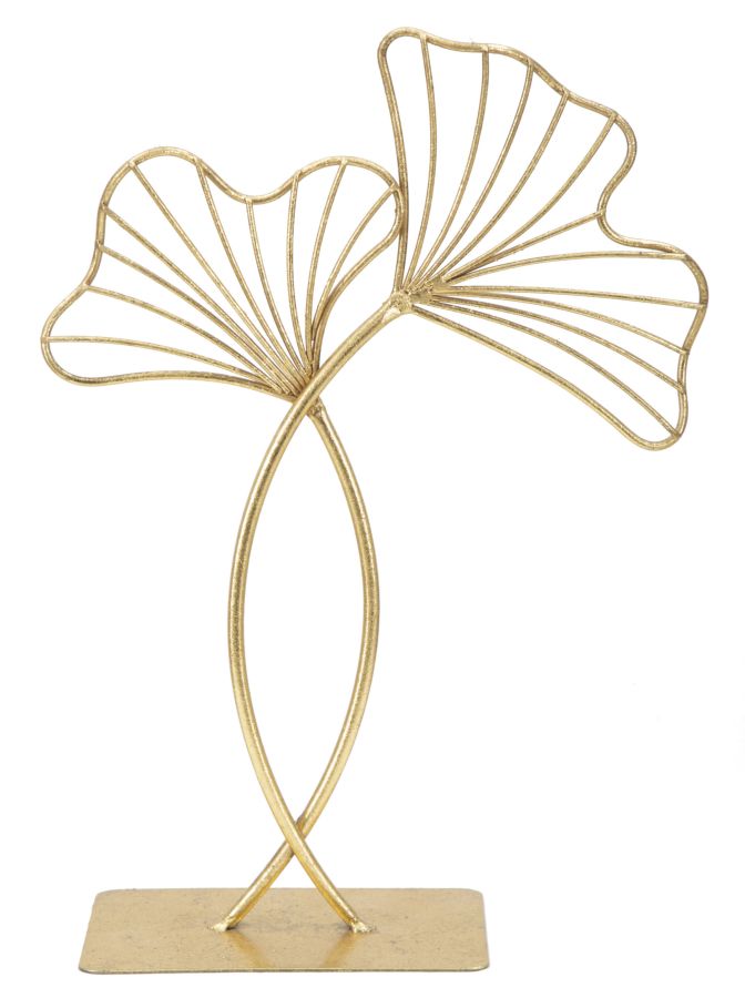 Leaf Glam Ornament Goud Metaal