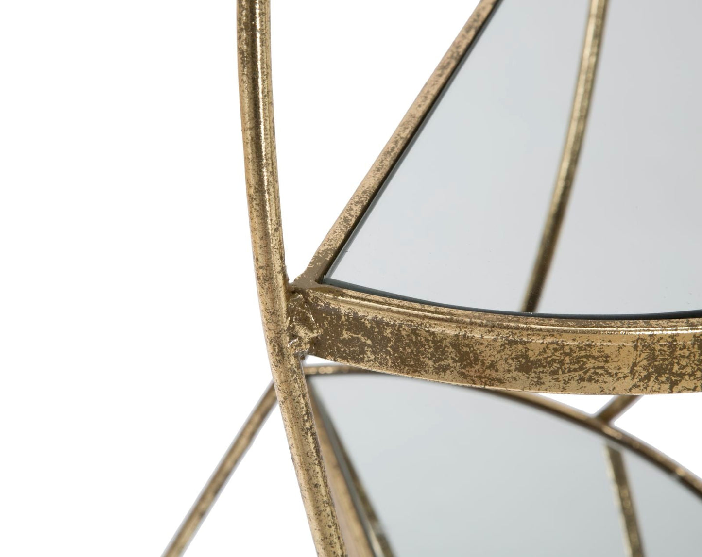 GlamTwist Tafel Goud Metaal Spiegelglas