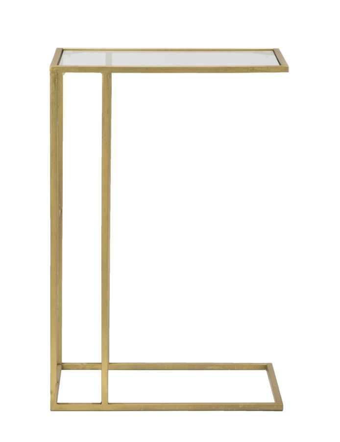 LuxeGold Laptoptafel Goud Glas