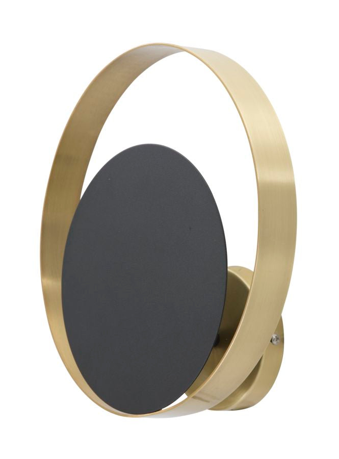 Wandlamp Shuttle Zwart Goud Metaal 25x8x25 cm