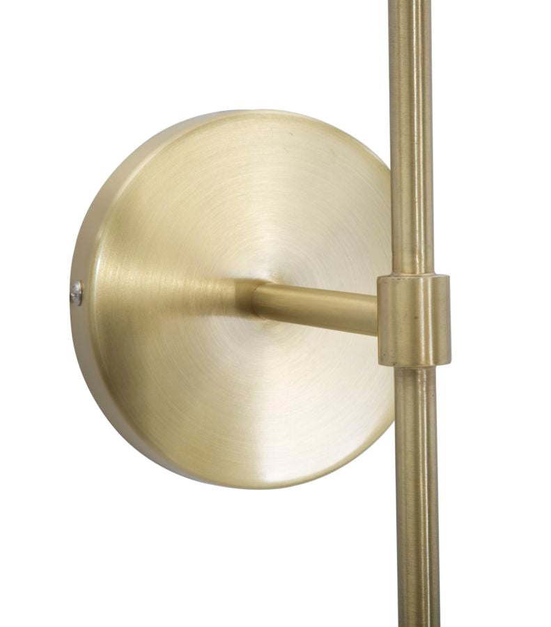 Glamour Gouden Wandlamp Metaal 2 Witte Glazen Bollen