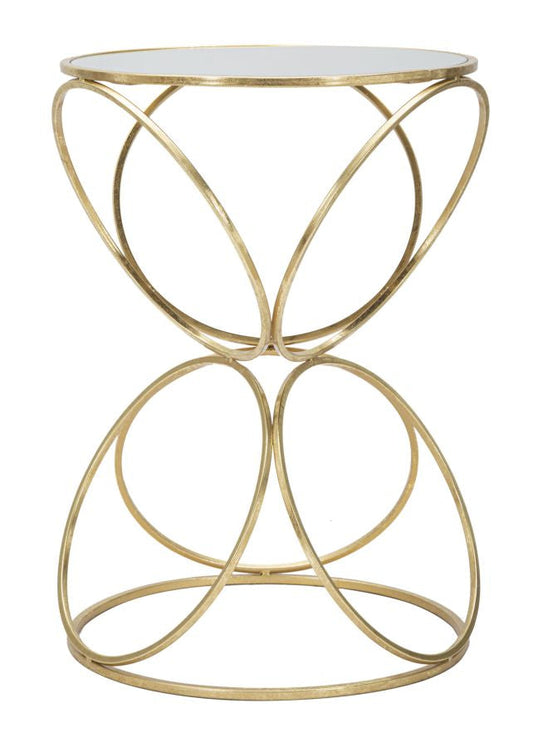 Elegance Circlly Gouden Bijzettafel Spiegel 61 cm