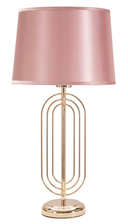 GlamourGlow Tafellamp Goud Metaal Roze