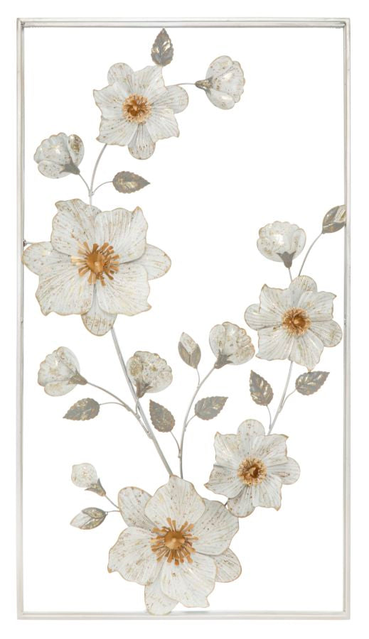 Enchanted Flora Wanddecoratie Metaal 50x90 cm