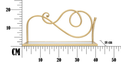 Wandplanken Nachtkastje Goud Spiegels