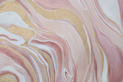 Elegant Pinkly Schilderij 80x2,8x80 cm