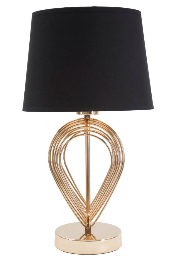 Lumière Chic Tafellamp Goud Zwart 44 cm