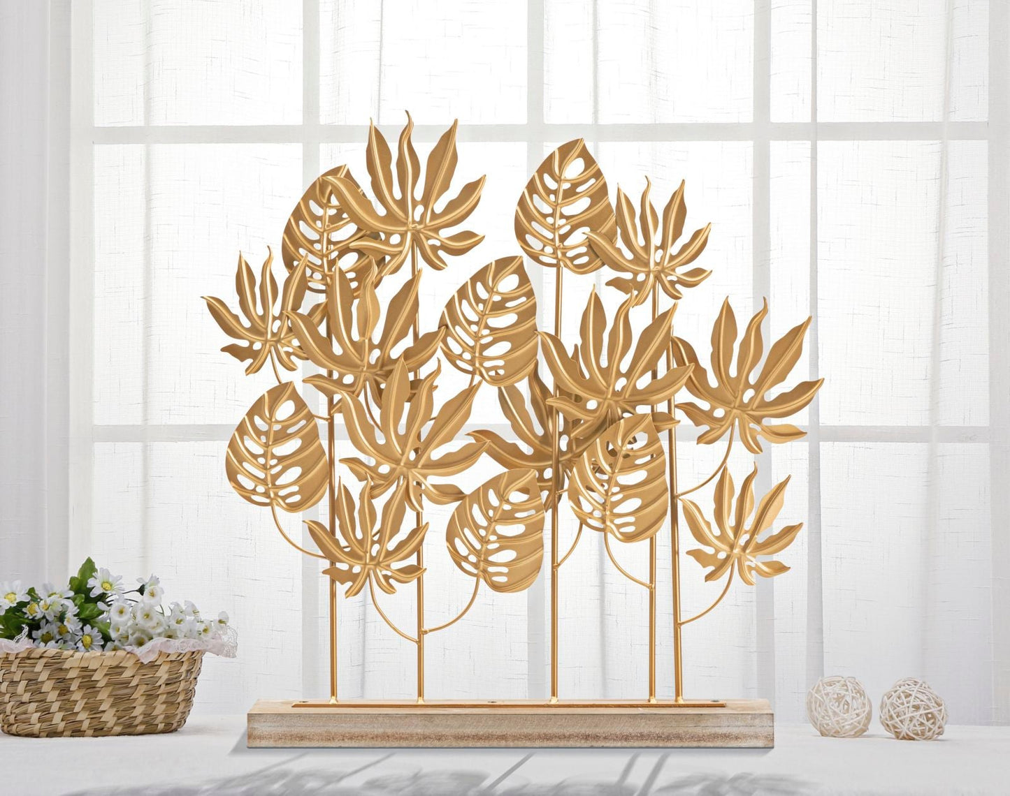 Palm Elegance Goud Metalen Ornament