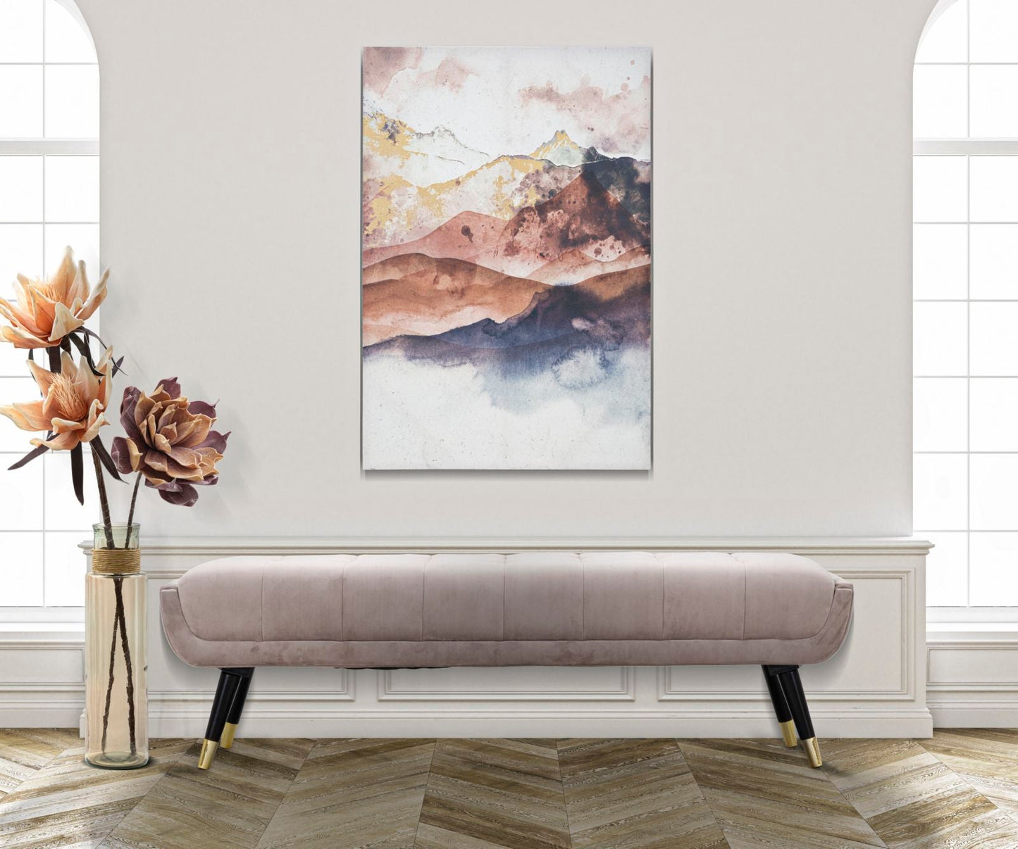 Enchanted Peaks Canvas Print 80x120 cm