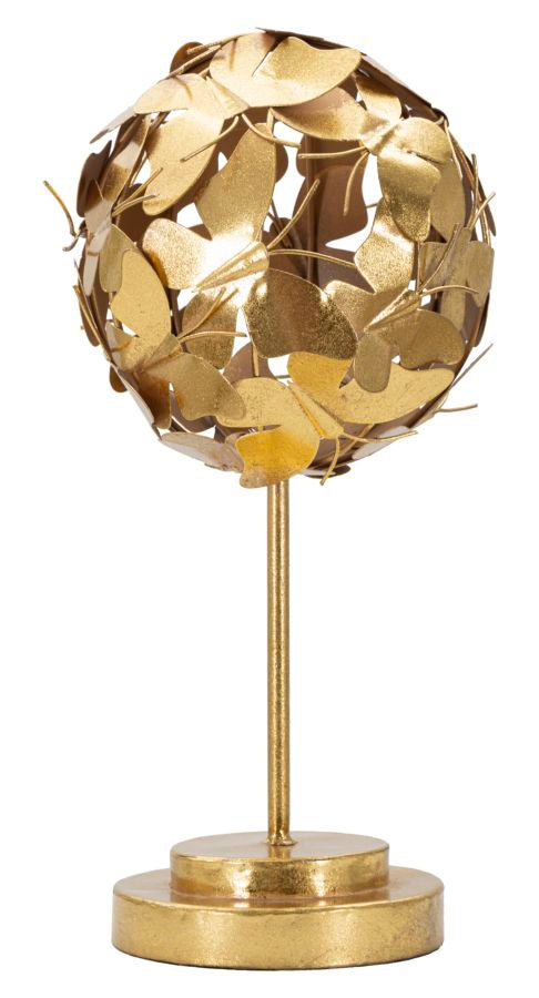 Sculptuur Elegant Butterflies Sphere Goud Metaal