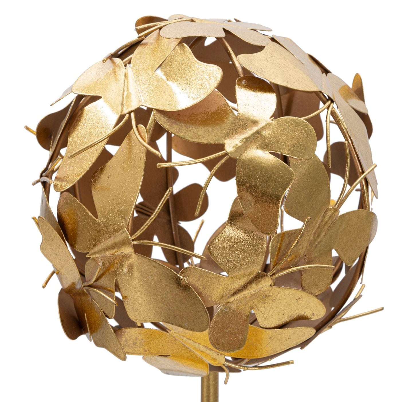 Sculptuur Elegant Butterflies Sphere Goud Metaal