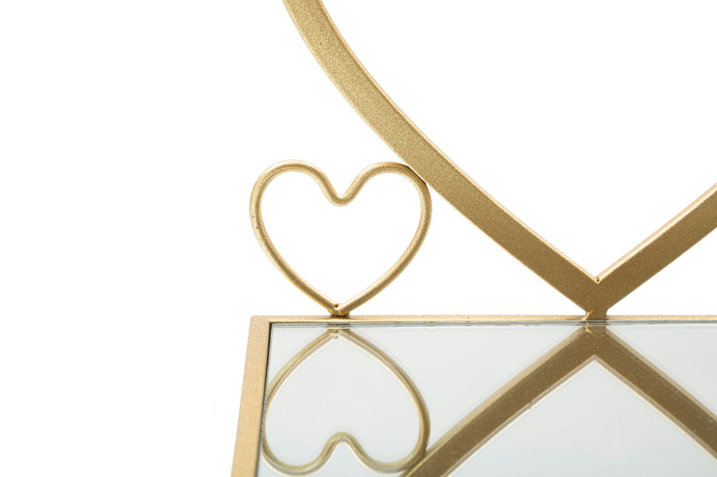 Wandplankenset Hearts Goud Spiegelglas (2 Stuks)