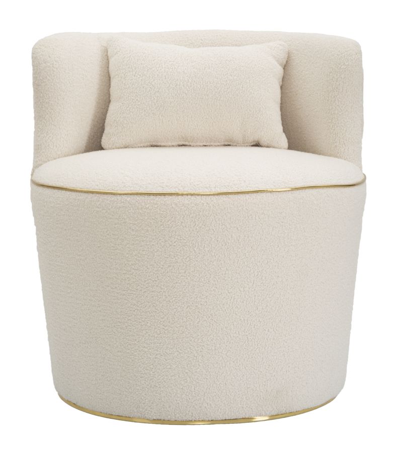 Glamour Glint Fauteuil Teddy Crème