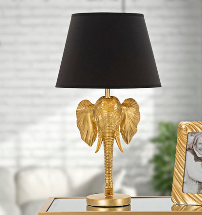 Elephant Elegance Tafel Lamp Goud Zwart