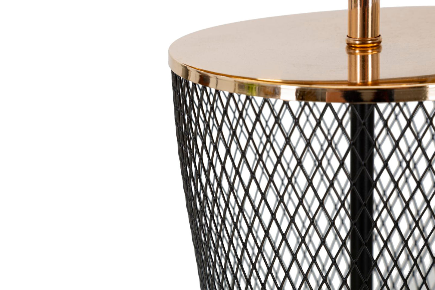 MetroGlam Tafellamp Gouden Zwart Mesh