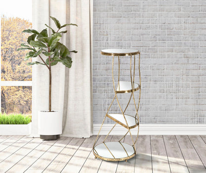 GlamTwist Tafel Goud Metaal Spiegelglas