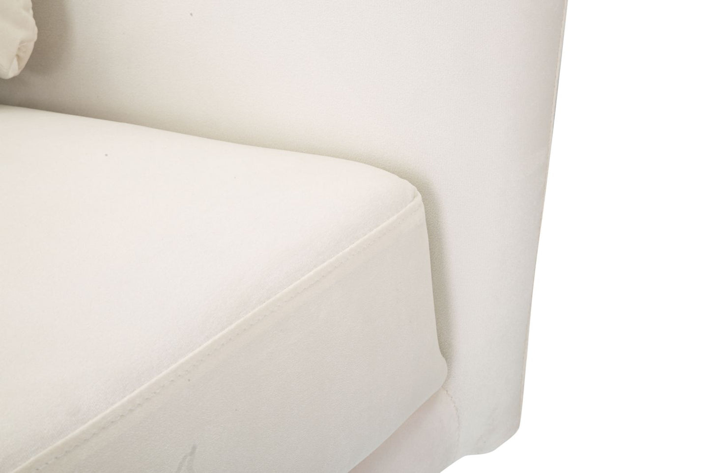 Kiev Cream Fauteuil Beige Stof Gouden Poten