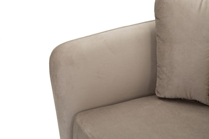 Fauteuil kiev grijs stof 88x77x74 cm