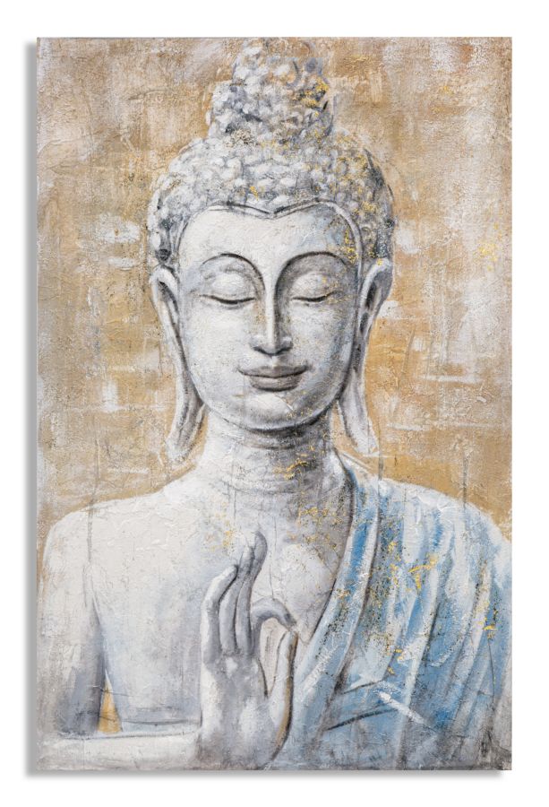 Schilderij Zen Buddha Handgemaakt 80x3x120 cm