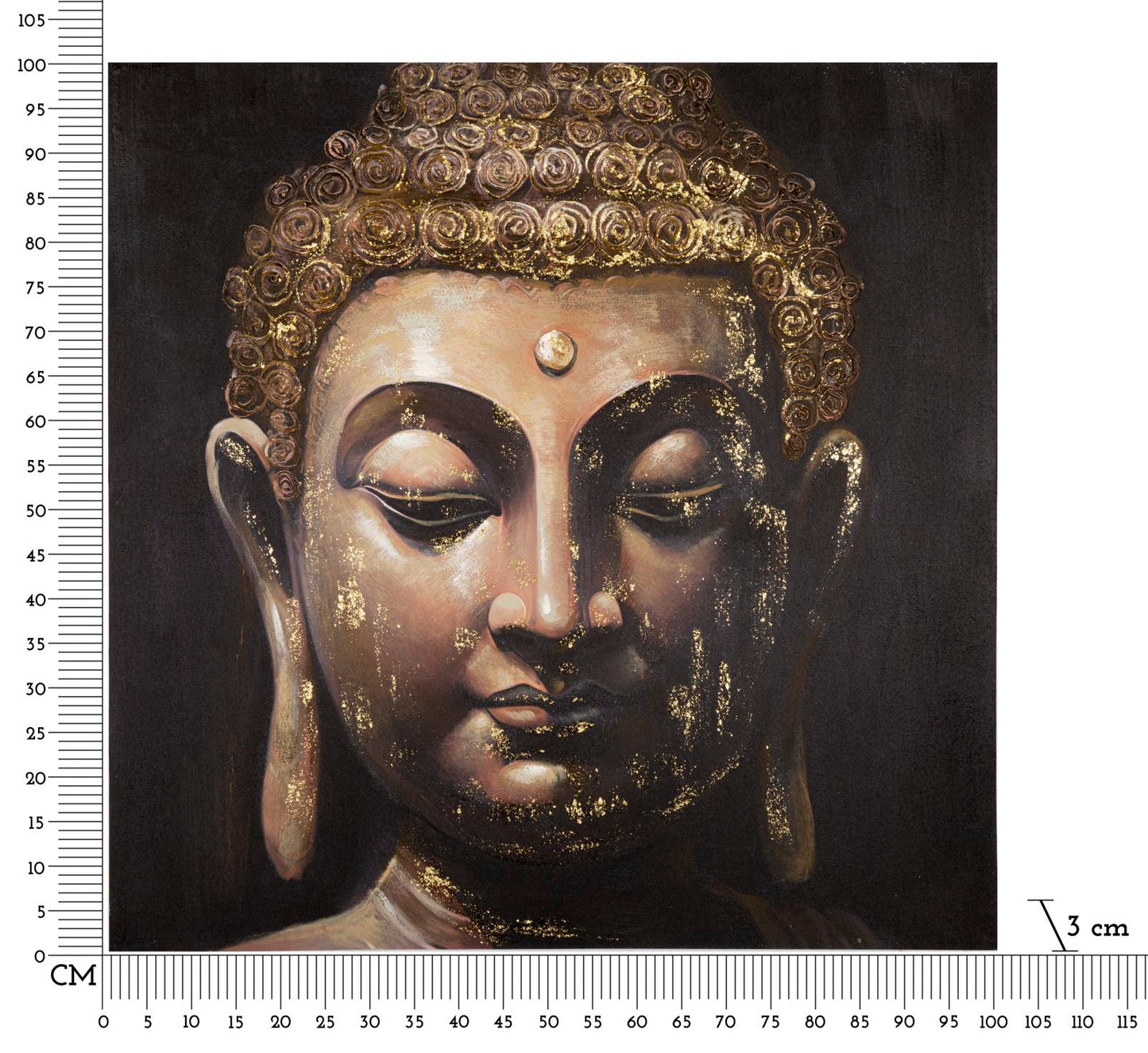 Schilderij Zen Blis Buddha Handgemaakt