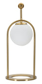 Glamour Arc Tafellamp Goud Glas Metaal