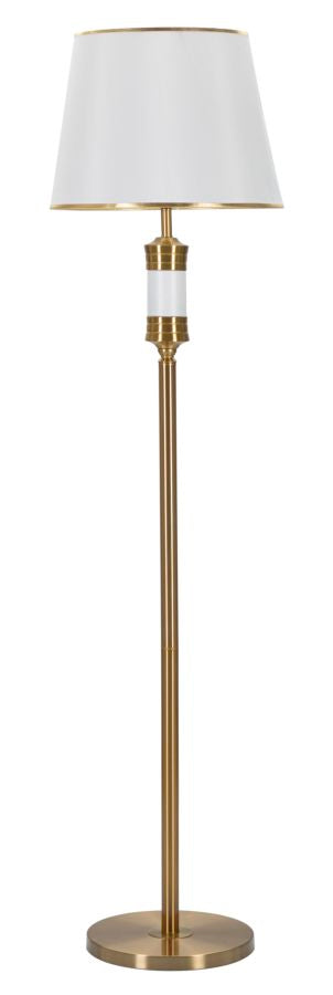 Elegant Gold & White Vloerlamp Metaal 41x160 cm