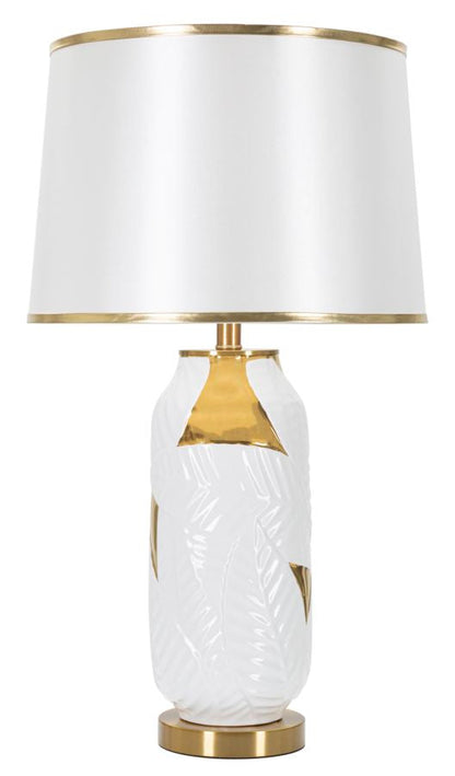 Luminaria Elegance Tafelamp Goud Wit Keramiek