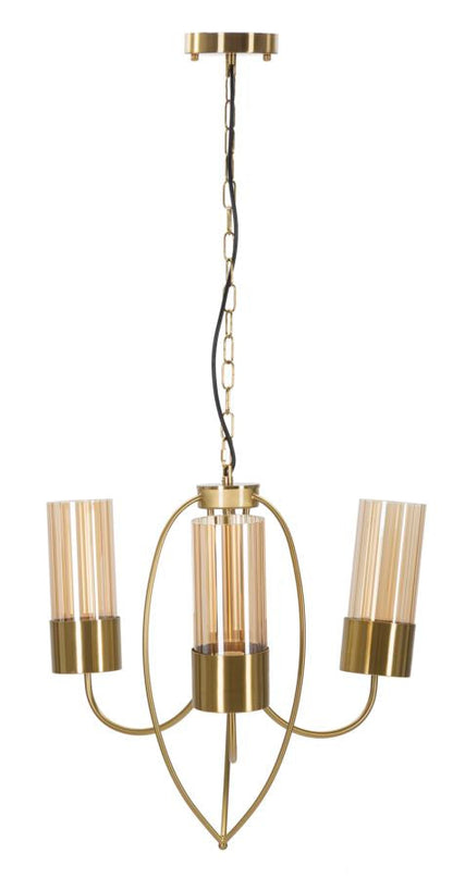 Versailles Gouden Plafondlamp 3 Lichtpunten 60x103 cm