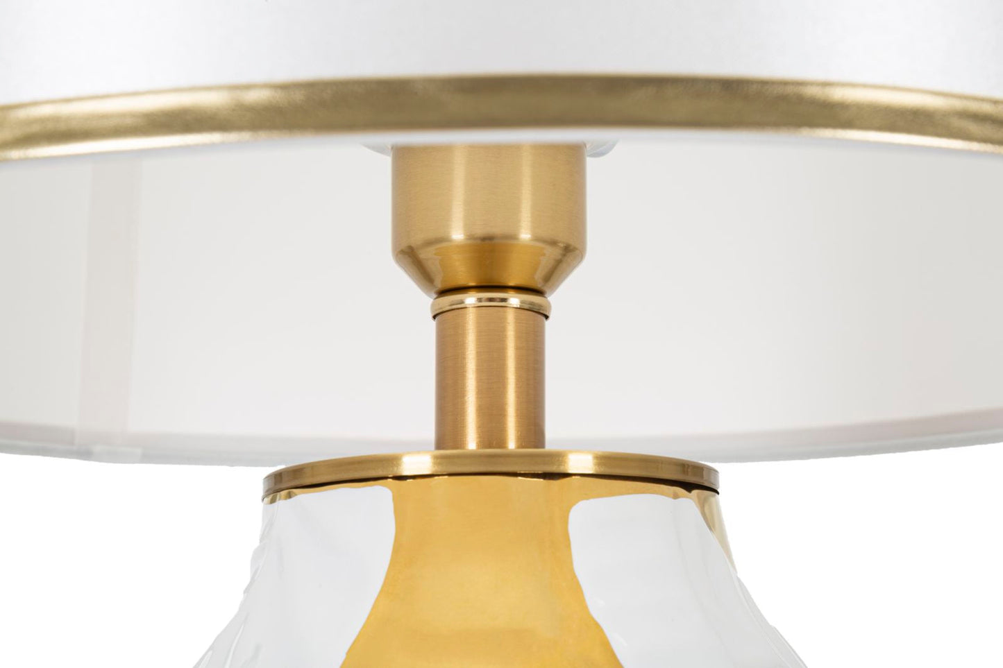 Luminaria Elegance Tafelamp Goud Wit Keramiek