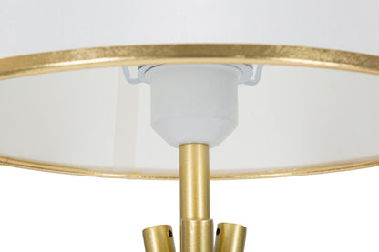 Luxe Tripod Tafellamp Wit Goud