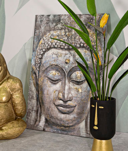 Schilderij Serenity Buddha Gouden Glans