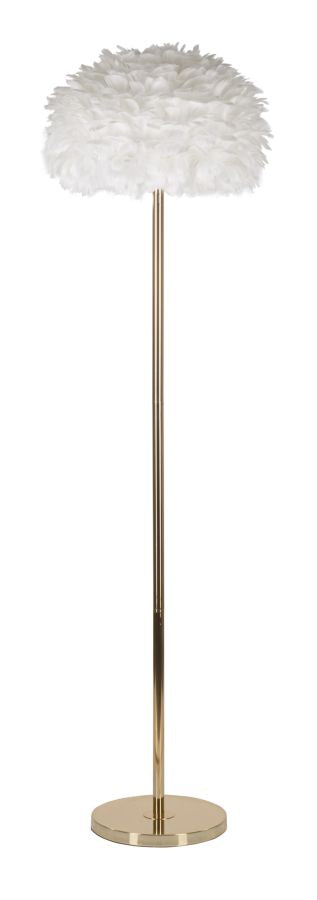 Vloerlamp Feathers Slim Wit Goud Veren Ø 43x170 cm