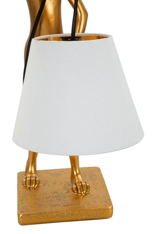 Bunny Glow Tafellamp Gouden Resin Wit