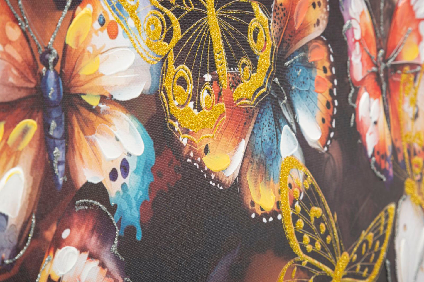 "Butterfly Elegance" Schilderij Links Goud